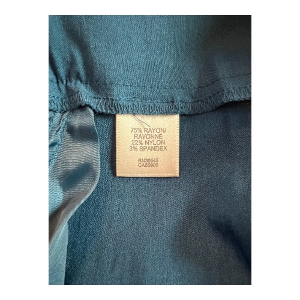 🆕 NWT Van Heusen Turquoise Super Stretch Pull-On Dress Pants Size 14 - Picture 6 of 7